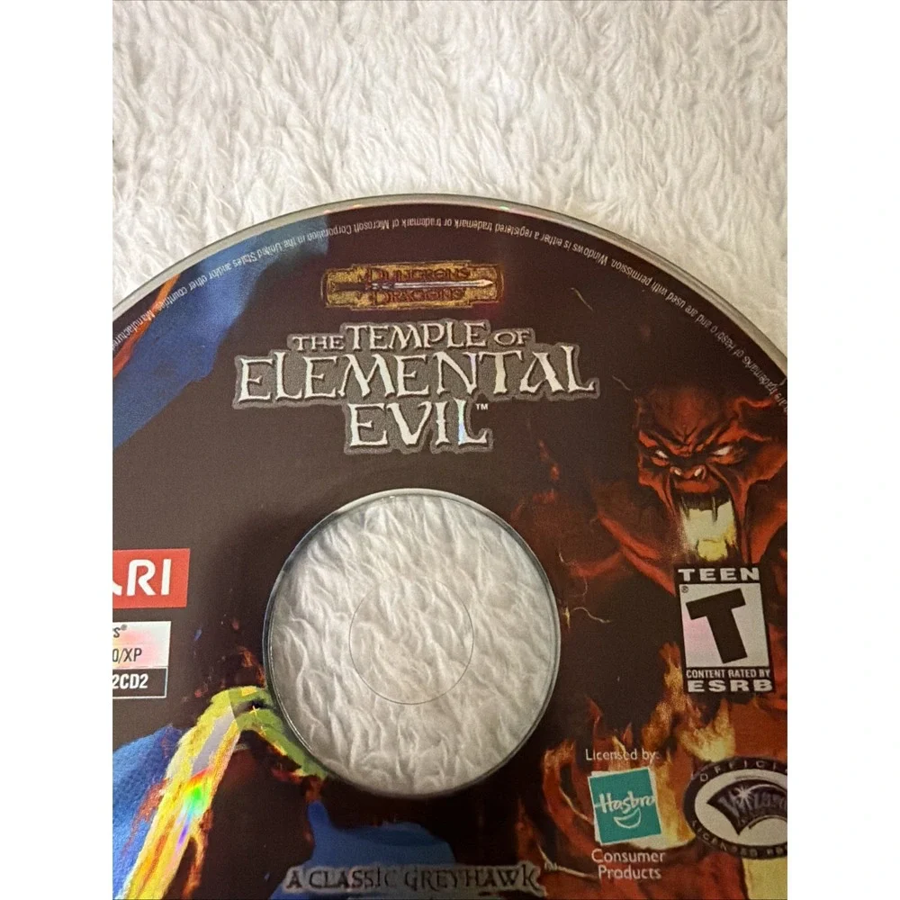 Dungeons & Dragons The Temple of Elemental Evil PC CD ROM 2003 Atari 2-Disc